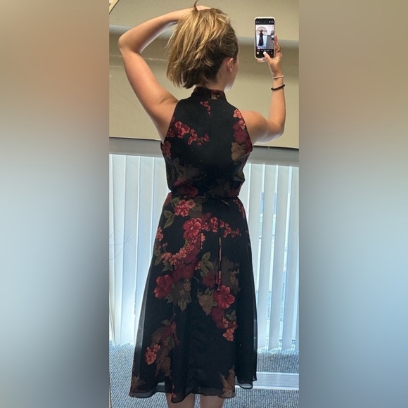 David Warren Floral Halter Dress - Picture 5 of 6